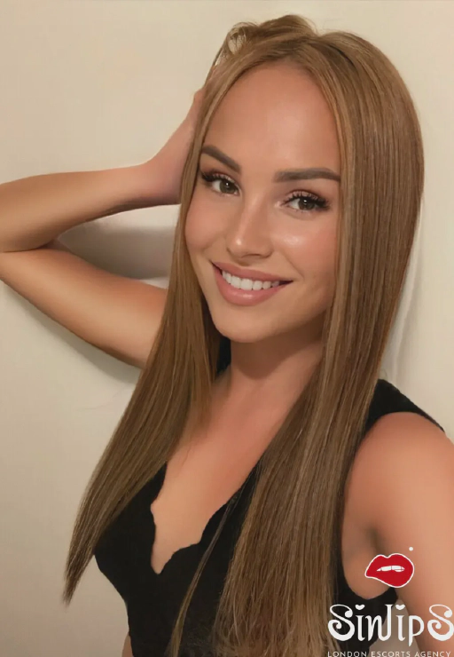 Lucia, blonde and busty Ukranian escort in London (Knightsbridge) - portrait